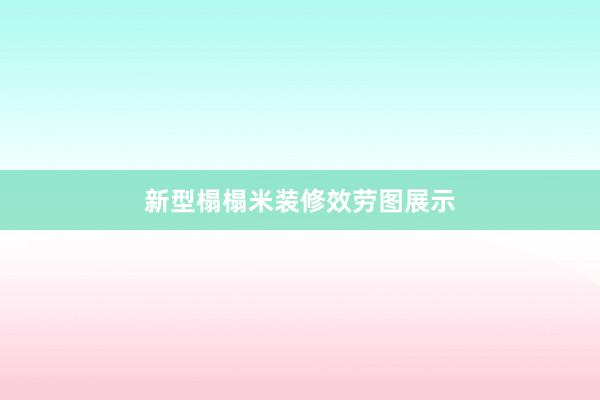 新型榻榻米装修效劳图展示